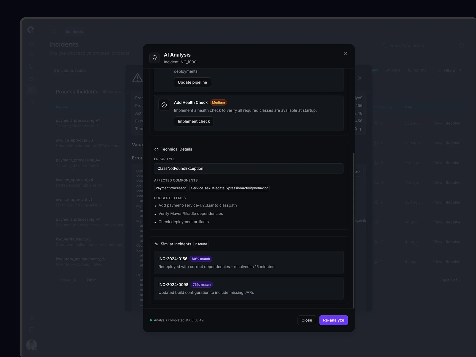 CAMUNDA AI Analysis Results - Process Optimization Recommendations