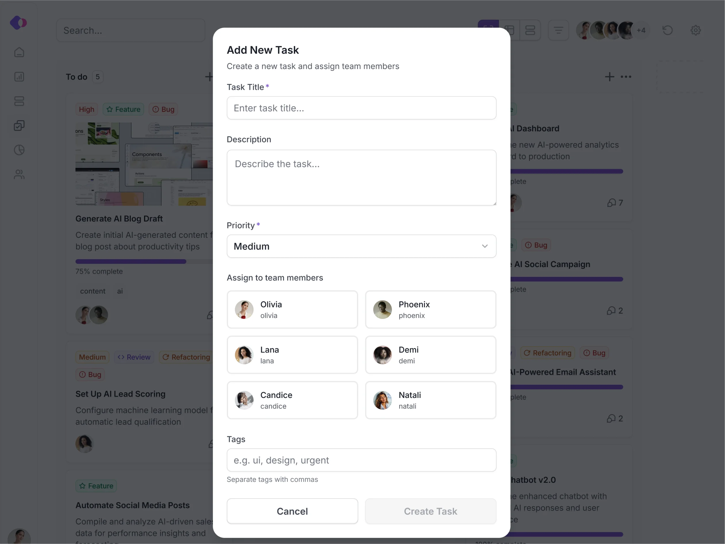 Task AI Task Creation